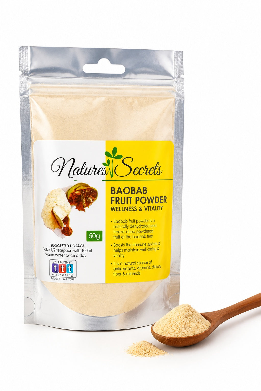 Baobab Fruit Powder 50g | Nova Naturals