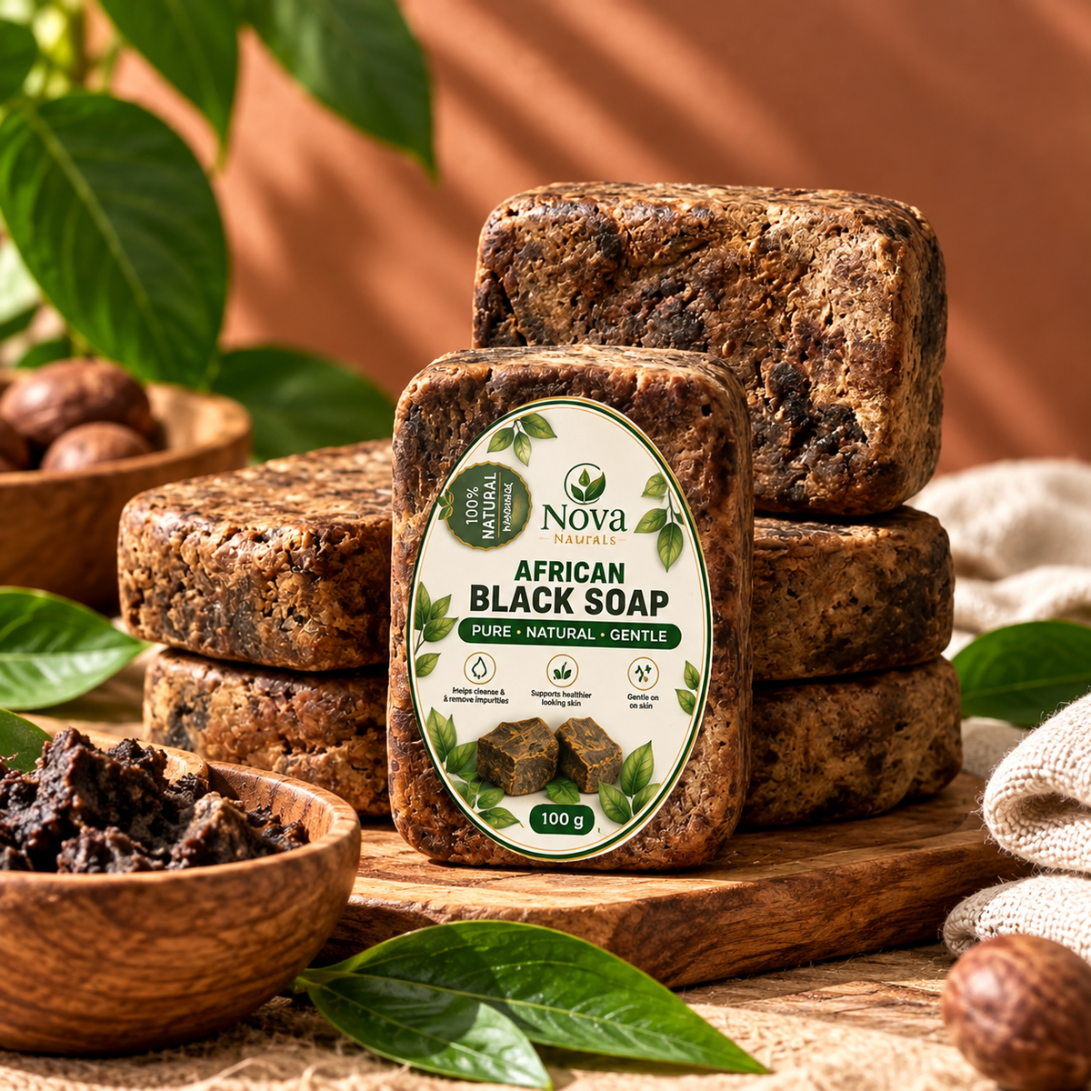 African Black Soap 100g